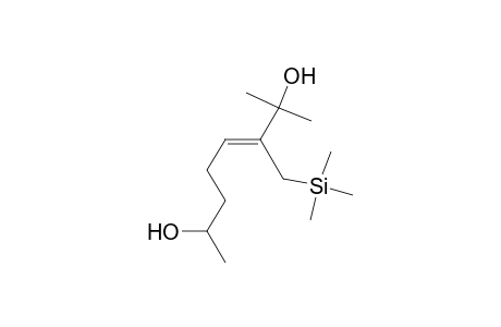 (Z)-2-methyl-3-[(trimethylsily)methyl]-3-octene-2,7-diol