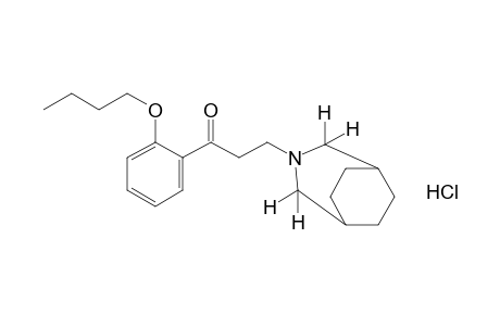 3-(3-azabicyclo[3.2.2]non-3-yl)-2'-butoxypropiophenone, hydrochloride