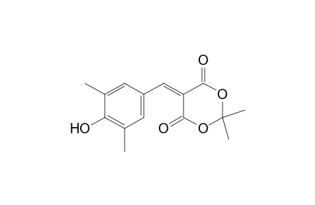 (3,5-dimethyl-4-hydroxybenzylidene)malonic acid, cyclic isopropylidene ester