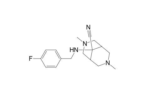 9-[(4-fluorobenzyl)amino]-3,7-dimethyl-3,7-diazabicyclo[3.3.1]nonane-9-carbonitrile
