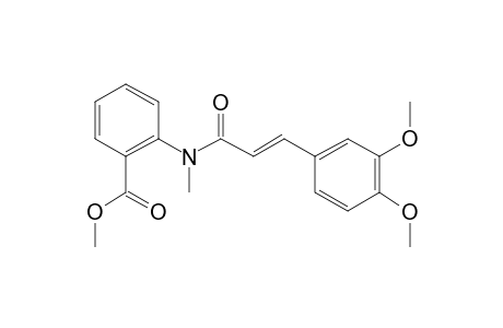 Methyl 2-{[3-(3,4-dimethoxyphenyl)prop-2-enoyl](methyl)amino}benzoate