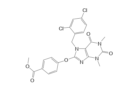 benzoic acid, 4-[[7-[(2,4-dichlorophenyl)methyl]-2,3,6,7-tetrahydro-1,3-dimethyl-2,6-dioxo-1H-purin-8-yl]oxy]-, methyl ester