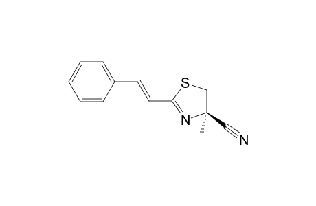(4R)-4-Methyl 4-nitrile-2-cinnamyl-.deata.(2)-thiazoline