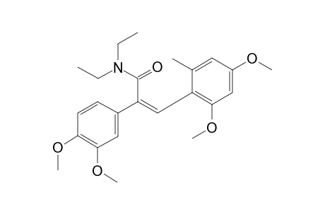 (Z)-N,N-Diethyl-3-(2,4-dimethoxy-6-methylphenyl)-2-(3,4-dimethoxyphenyl)acrylamide