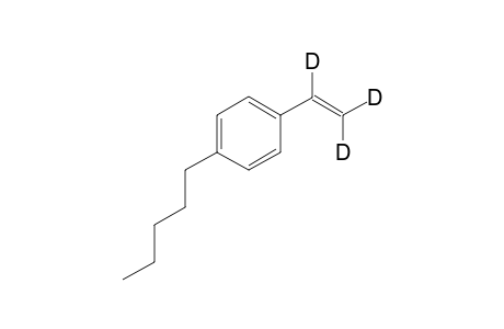 1-pentyl-4-(vinyl-d3)benzene