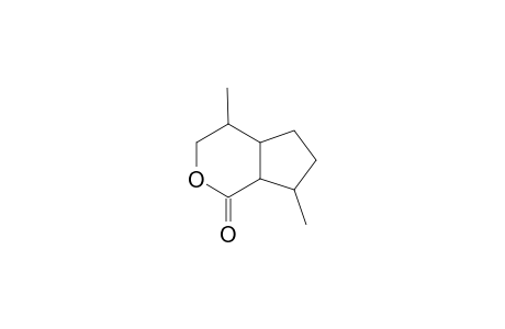 4,7-dimethyl-4,4a,5,6,7,7a-hexahydro-3H-cyclopenta[c]pyran-1-one