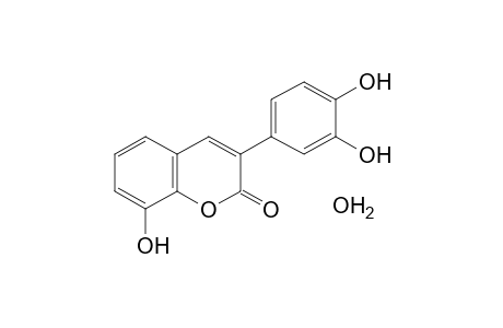 3-(3,4-dihydroxyphenyl)-8-hydroxycoumarin, monohydrate