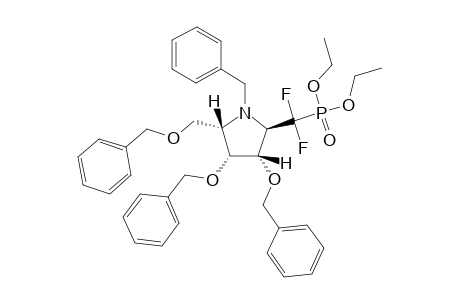 (2S,3R,4S,5R)-1-(benzyl)-3,4-bis(benzyloxy)-2-(benzyloxymethyl)-5-(diethoxyphosphoryl-difluoro-methyl)pyrrolidine