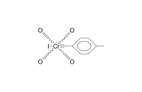 trans-Tetracarbonyl-iodo-(4-methyl-phenylcarbyne) chromium