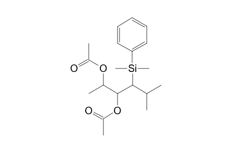 (2RS,3SR,4RS)-2,3-Diacetoxy-4-dimethyl(phenyl)silyl-5-methylhexane