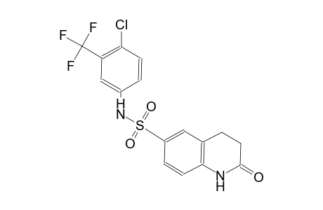 N-[4-chloro-3-(trifluoromethyl)phenyl]-2-oxo-1,2,3,4-tetrahydro-6-quinolinesulfonamide