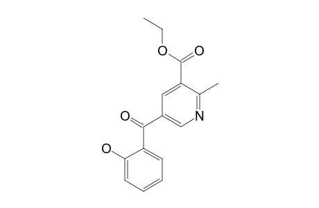 2-methyl-5-salicyloylnicotinic acid, ethyl ester