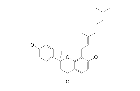 (2S)-8-GERANYL-7,4'-DIHYDROXYFLAVANONE