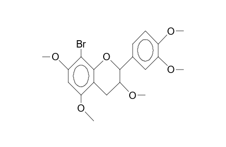 8-Bromo-3,3',4',5,7-penta-O-methyl-catechin