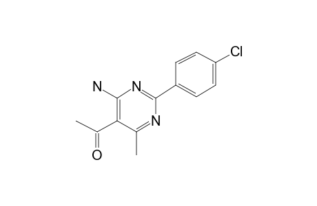 1-[4-Amino-2-(4-chlorophenyl)-6-methylpyrimidin-5-yl]ethanone