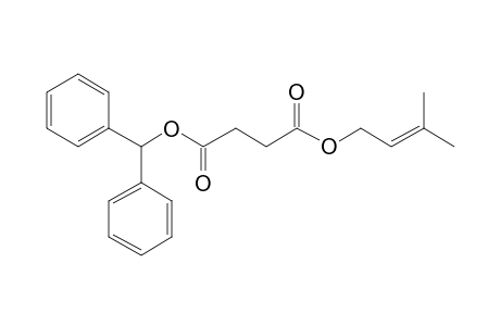 Succinic acid, 3-methylbut-2-en-1-yl diphenylmethyl ester