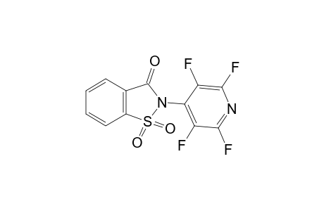 2-(2,3,5,6-Tetrafluoro-4-pyridinyl)-1,2-benzisothiazol-3(2H)-one 1,1-dioxide