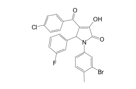 1-(3-Bromo-4-methyl-phenyl)-4-(4-chloro-benzoyl)-5-(3-fluoro-phenyl)-3-hydroxy-1,5-dihydro-pyrrol-2-one