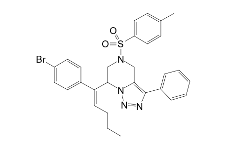 (Z)-7-(1-(4-bromophenyl)pent-1-en-1-yl)-3-phenyl-5-tosyl-4,5,6,7-tetrahydro[1,2,3]triazolo[1,5-a]pyrazine