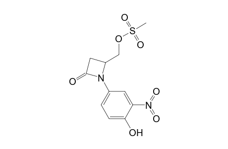 1-(4-Hydroxy-3-nitrophenyl)-4-methylsulfonyloxymethylazetidin-2-one