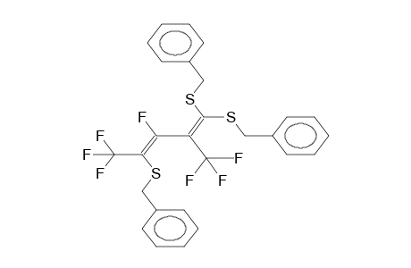 (E)-2,5,5-TRIS(BENZYLTHIO)-PERFLUORO-4-METHYL-2,4-PENTADIENE
