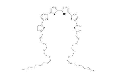 5,5'''''-Diheptadec-1-enyl-2,2':5',2'':5'',2''':5''',2'''':5'''',2'''''-Hexathiophene (or .alpha.,.omega.Dipentadecylvinylsexithiophene)