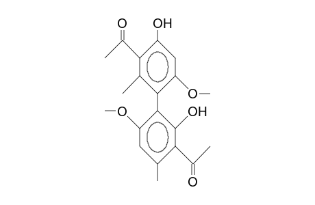 3,3'-Diacetyl-2,4'-dihydroxy-6,6'-dimethoxy-4,2'-dimethyl-biphenyl