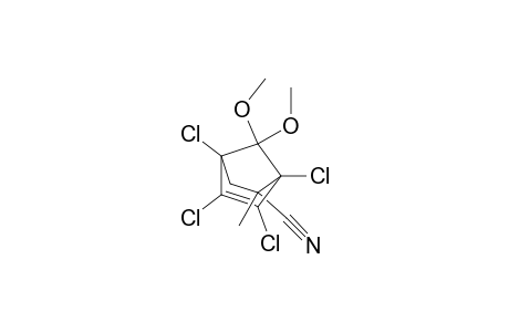 bicyclo[2.2.1]hept-5-ene-2-carbonitrile, 1,4,5,6-tetrachloro-7,7-dimethoxy-2-methyl-, endo-