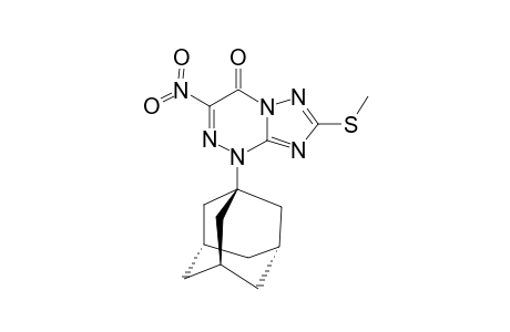 7-METHYLTHIO-1-ADAMANTYL-3-NITRO-1,4-DIHYDRO-1,2,4-TRIAZOLO-[5.1-C]-1,2,4-TRIAZIN-4-ONE