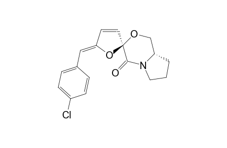 5-(4-Chlorobenzylidene)-3',4'-propanospiro[2,5-dihydrofuran-2,6'-morpholine]-5'-one isomer