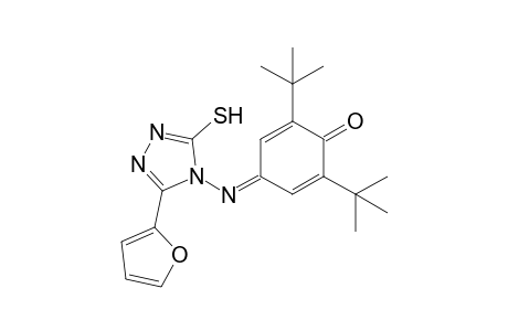 2,6-Di-tert-butyl-4-[5-(furan-2-yl)-3-sulfanyl-4H-1,2,4-triazole-4-ylimino]cyclohexa-2,5-dienone