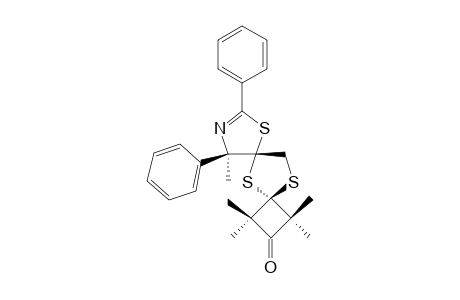 TRANS-1,1,3,3,10-PENTAMETHYL-8,10-DIPHENYL-5,7,12-TRITHIA-9-AZADISPIRO-[3.1.4.2]-DODEC-8-EN-2-ONE