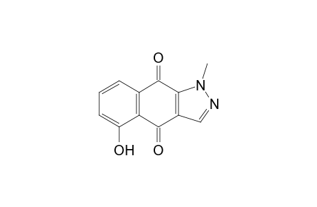 1H-Benz[f]indazole-4,9-dione, 5-hydroxy-1-methyl-