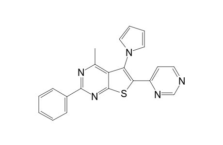 6-(Pyrimidin-6-yl)-5-(1-pyrrolyl)-4-methyl-2-phenylthieno[2,3-d]pyrimidine