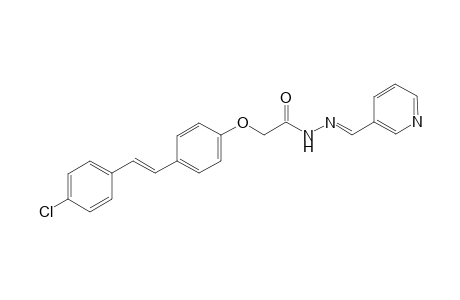 N(1)-[(4'-Chlorostilbenyloxy)methylenecarbonyl]-N(2)-(3"-pyridin-1"-yl)hydrazone