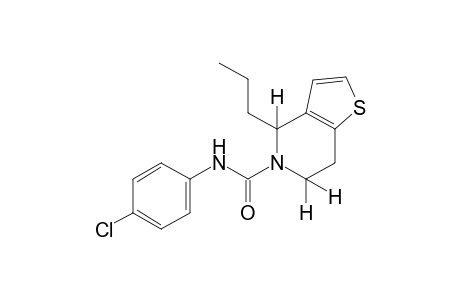 4-chloro-4-propyl-4,5,6,7-tetrahydrothieno[3,2-c]pyridine-5-carboxamide