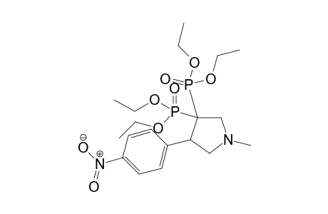 Tetraethyl 1-methyl-4-(4-nitrophenyl)pyrrolidine-3,3-diyldiphosphonate