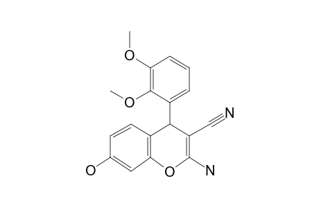 2-Amino-4-(2,3-dimethoxyphenyl)-7-hydroxy-4H-chromene-3-carbonitrile