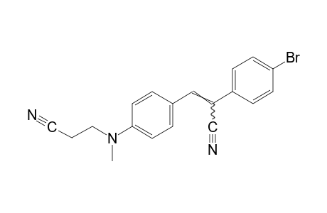 2-(p-Bromophenyl)-3-[p-[(2-cyanoethyl)methylamino]phenyl}acrylonitrile