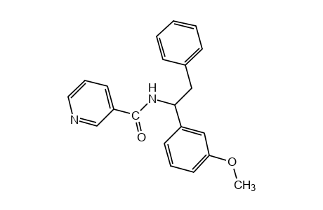 N-[1-(m-methoxyphenyl)-2-phenylethyl]nicotinamide
