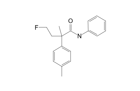 4-Fluoro-2-methyl-N-phenyl-2-(p-tolyl)butanamide