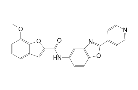 2-benzofurancarboxamide, 7-methoxy-N-[2-(4-pyridinyl)-5-benzoxazolyl]-