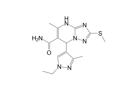 7-(1-ethyl-3-methyl-1H-pyrazol-4-yl)-5-methyl-2-(methylsulfanyl)-4,7-dihydro[1,2,4]triazolo[1,5-a]pyrimidine-6-carboxamide