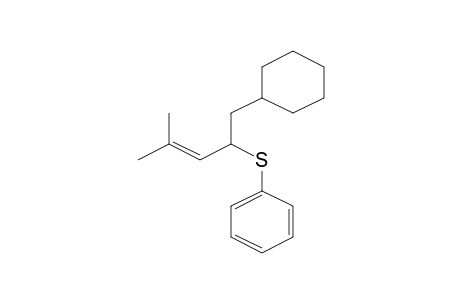 (1-Cyclohexylmethyl-3-methylbut-2-enylthio)benzene