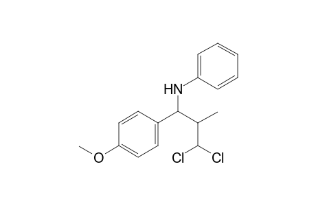 N-(3,3-dichloro-1-(4-methoxyphenyl)-2-methylpropyl)aniline