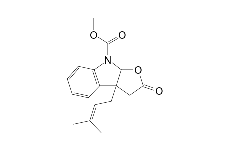 Methyl 3a-(3-methyl-2-buten-1-yl)-2-oxo-2,3,3a,8a-tetrahydro-8H-furo[2,3-b]indole-8-carboxylate