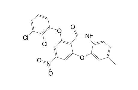 1-(2,3-Dichlorophenoxy)-7-methyl-3-nitrodibenzo[b,f][1,4]oxazepin-11(10H)-one