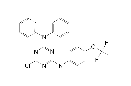 6-Chloranyl-N2,N2-diphenyl-N4-[4-(trifluoromethyloxy)phenyl]-1,3,5-triazine-2,4-diamine