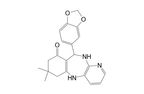 10-(1,3-benzodioxol-5-yl)-7,7-dimethyl-5,6,7,8,10,11-hexahydro-9H-pyrido[3,2-b][1,4]benzodiazepin-9-one