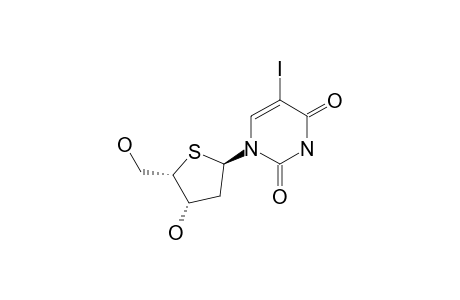 1-[(2R,4S,5S)-4-hydroxy-5-methylol-tetrahydrothiophen-2-yl]-5-iodo-pyrimidine-2,4-quinone